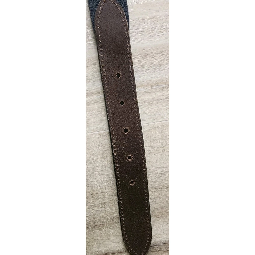 VINEYARD VINES BELT SIZE 30 NEW CANAAN FOOTBALL MENS LEATHER CANVAS HIGH SCHOOL - Picture 10 of 13